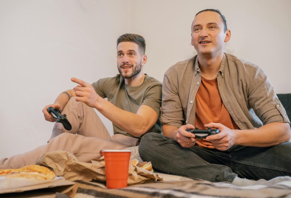 Guys playing video games: how to find a good porn accountability partner